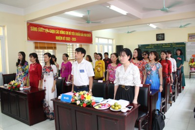 Đại hội chi bộ Trường Tiểu học Yên Nghĩa nhiệm kì 2022-2025.